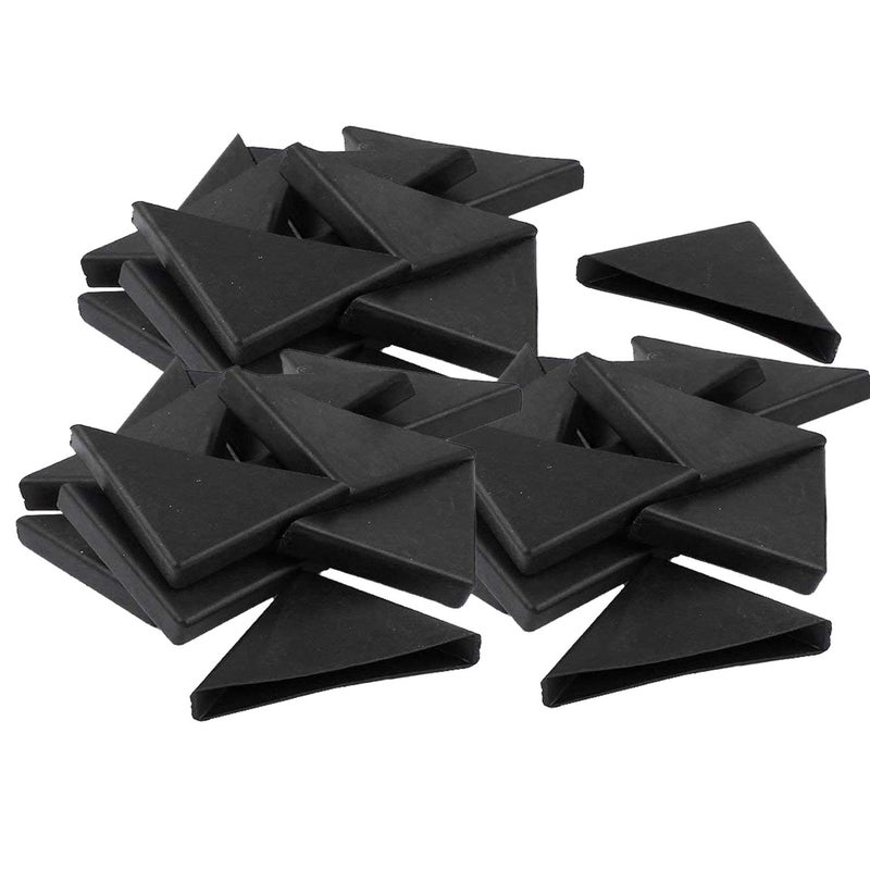 YouU Plastic Corner Protectors- 20 Pcs Shape Triple-cornered Glass Corner Protector Cushion 10mm x 75mm for Corner Protection of Glass Corners, Tiles, Stones and Angle Steel - Image 1